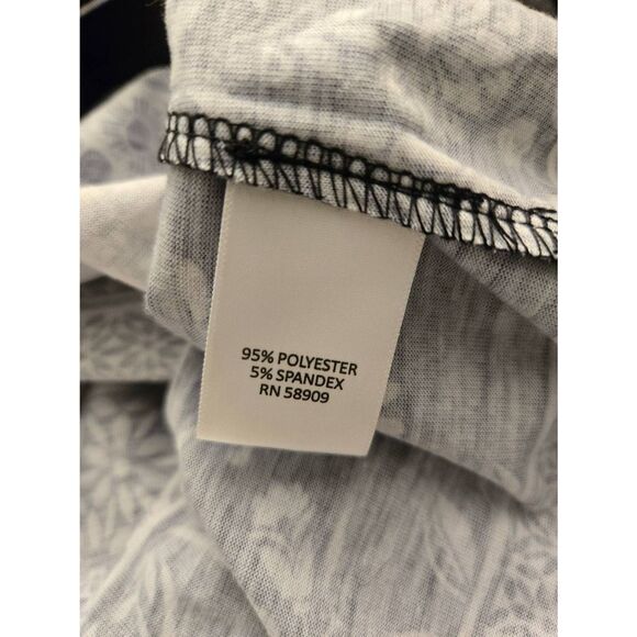 Allison Daley Women's PETITE Size Medium Black/White Blouse - Picture 6 of 6